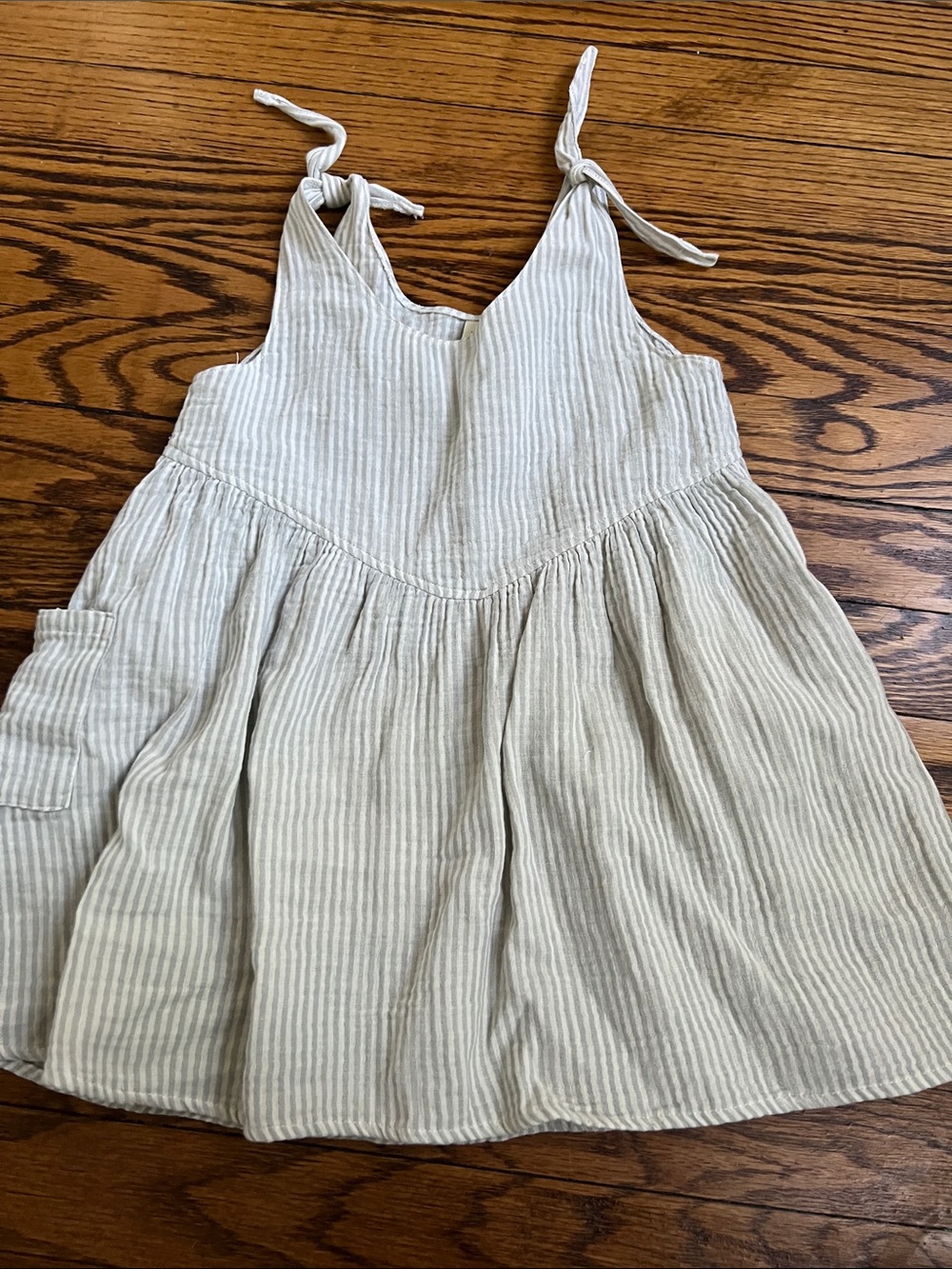 Rylee and Cru Girls' Striped Tie-Shoulder Sundress